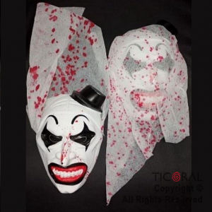 MASCARA TERRIFIER VELO CON SANGRE x 1